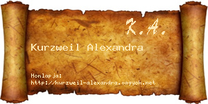Kurzweil Alexandra névjegykártya
